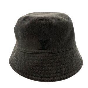 Louis Vuitton Black Denim/Green Monogram Bucket Hat